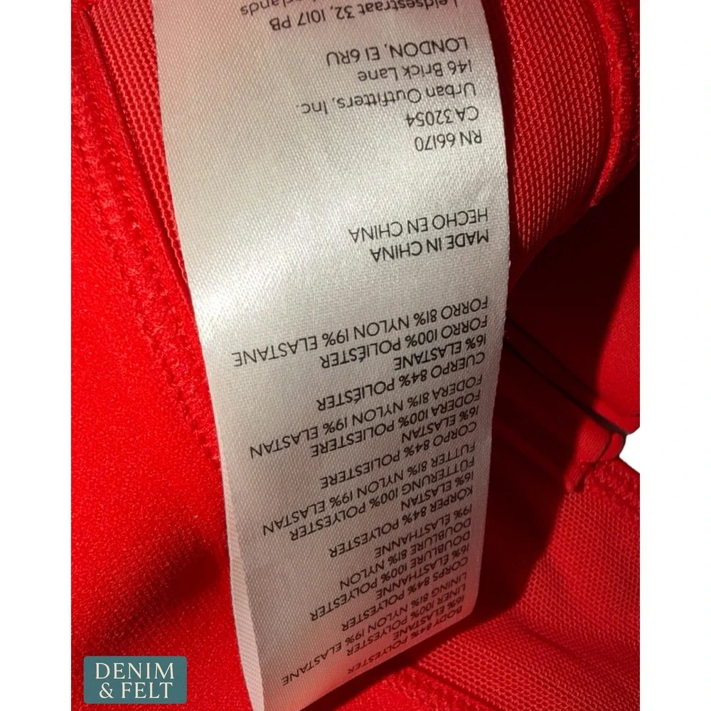NEW Free People FP Movement Make A Move Sports Bra Tango Red Medium Impact M